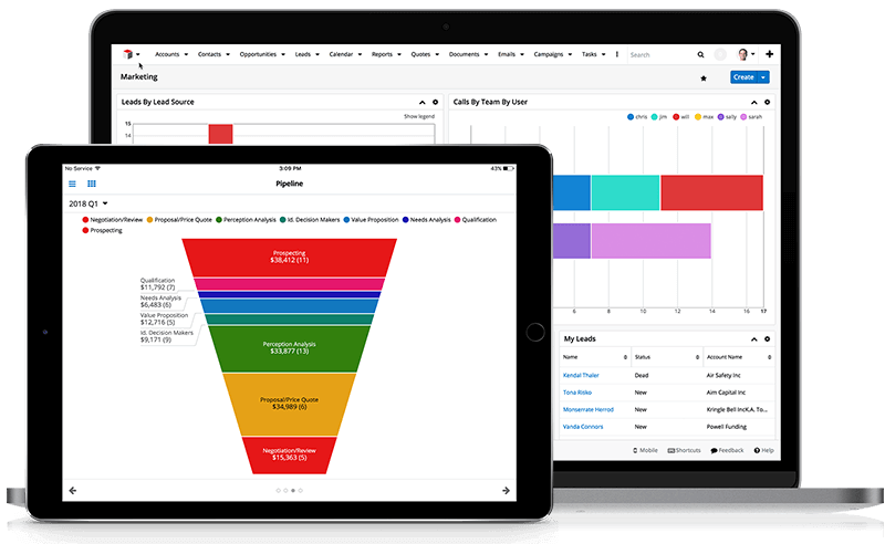 пользовательский интерфейс SugarCRM